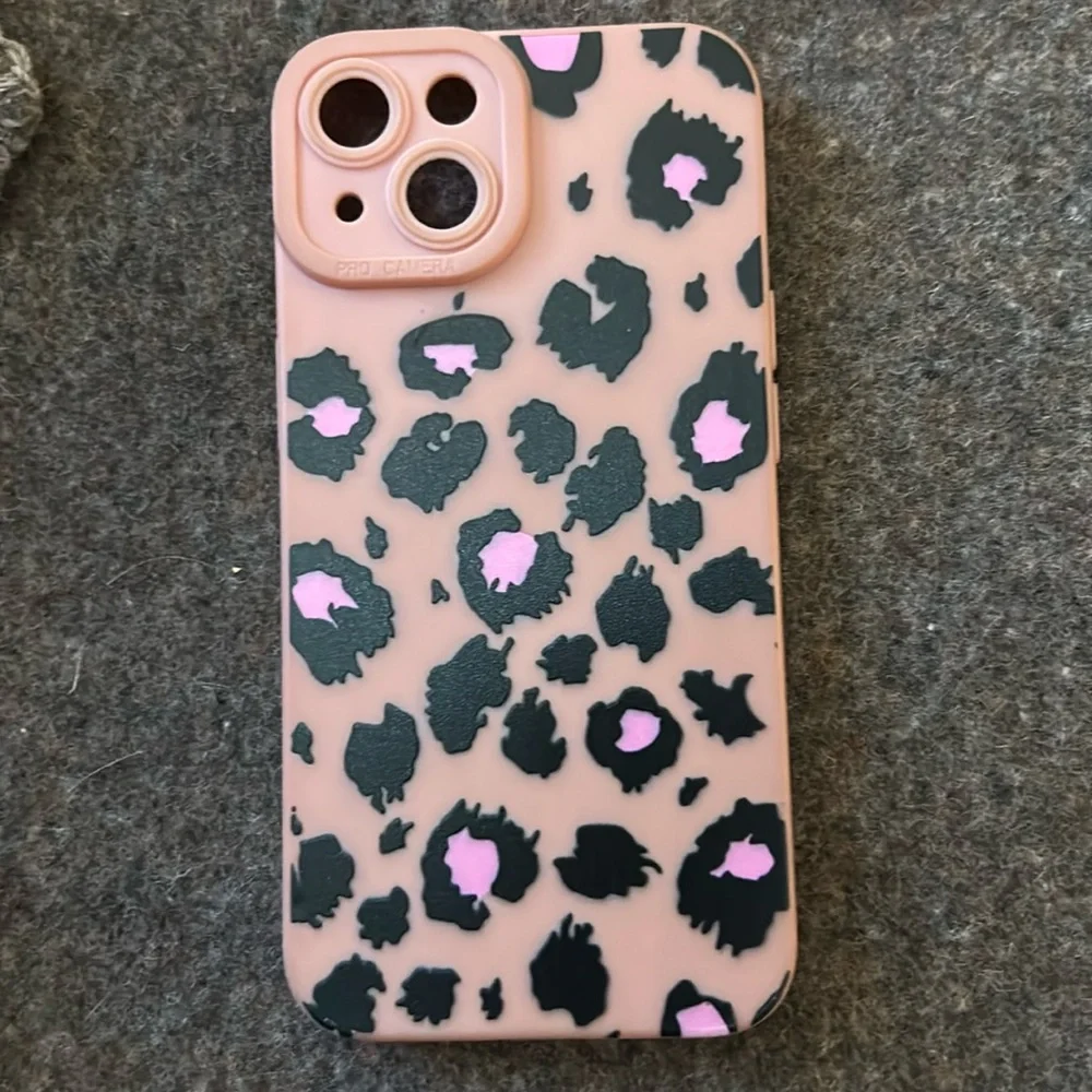 Pink leopard iPhone case